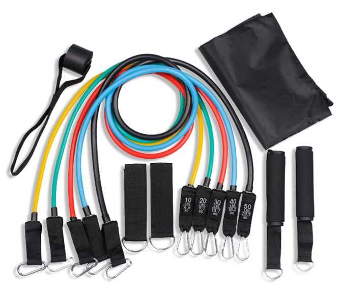 Kit Treino Elásticos Bandas de Resistência Treino Fitness Desporto NOV
