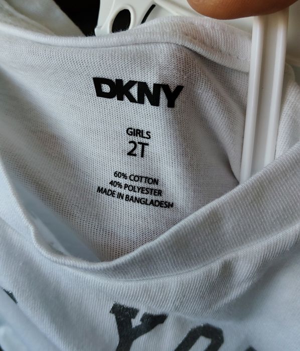 Komplet dla dziewczynki DKNY, komplet dziewczęcy, komplet na lato, bluzka i spódnica, 2 lata