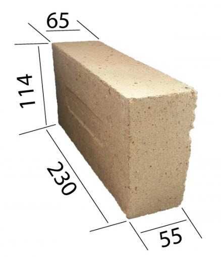 Шамотна цегла вогнетривка ша-5, ша-6, ша-8, ша-22, ша-44, шач-45
