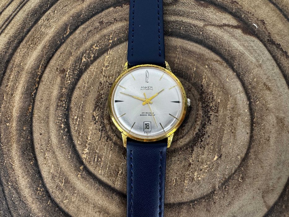 zegarek męski - Anker Automatic - pozłacany - cal. FB 222
