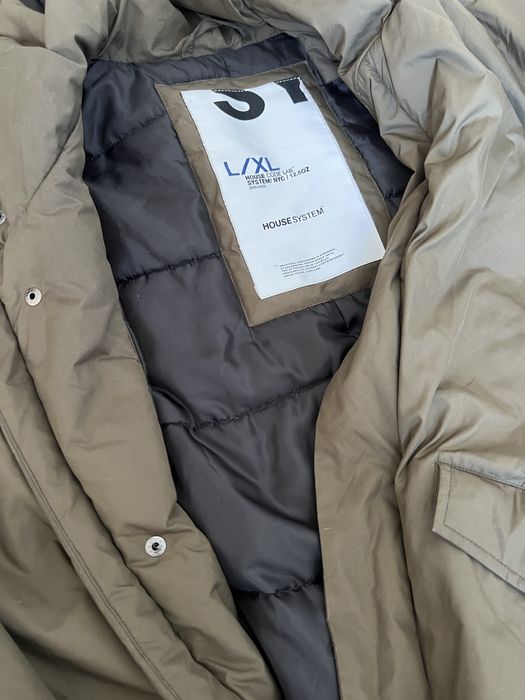 Płaszcz puchowy męski ciepły House L/XL z kapturem kurtka