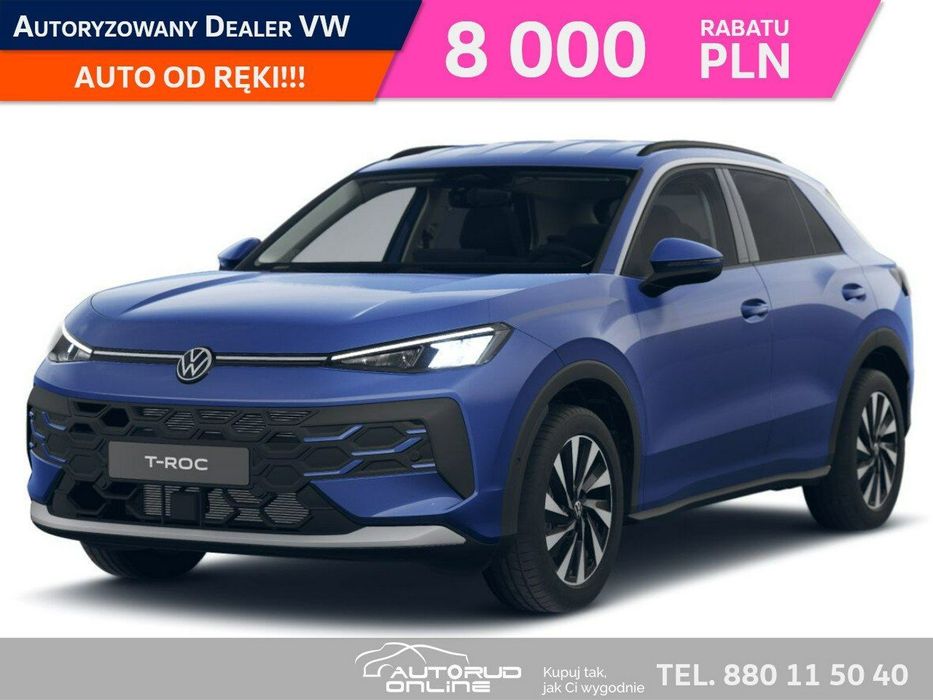 Volkswagen T-Roc NOWY Life 1.5 eTSI 116KM automat DSG Pakiet Zimowy