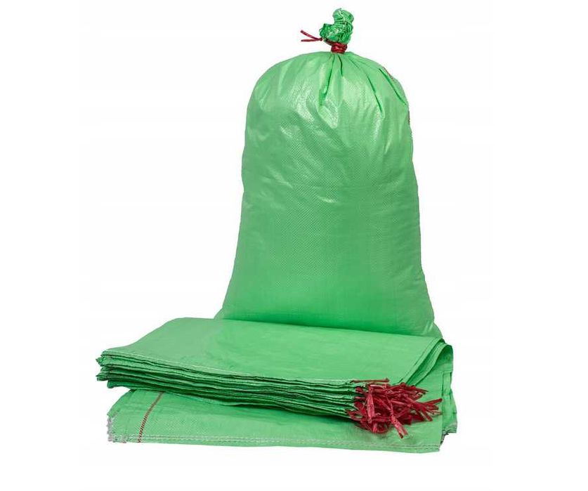 Mocne Worki Worek PP na wegiel gruz zboże z zaciągiem 30kg 100szt