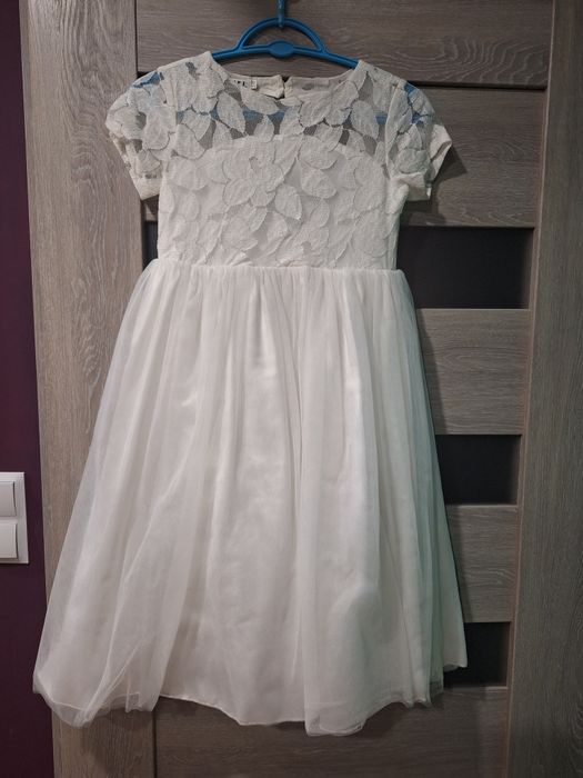 Sukienka pokomunijna, wizytowa  plus bolerko r.140