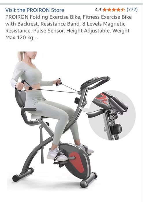 Bicicleta estatica e maquina de remo Novo e montado