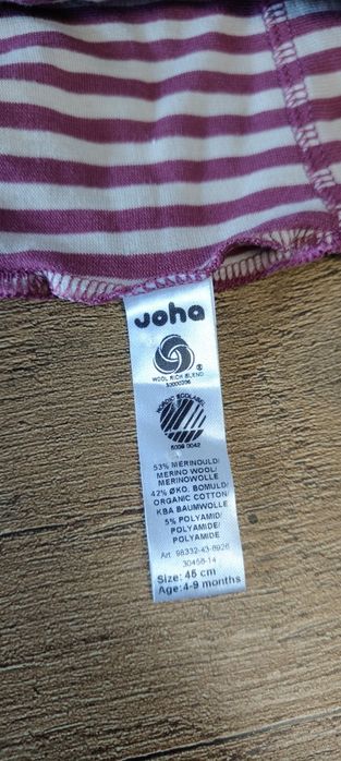 Kominiarka czapka dziecięca termoaktywna Joha rozmiar 45 4-9 miesięcy
