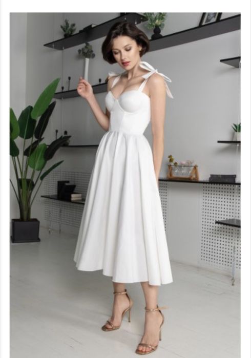 Сукня бюстьє атласна Seam M