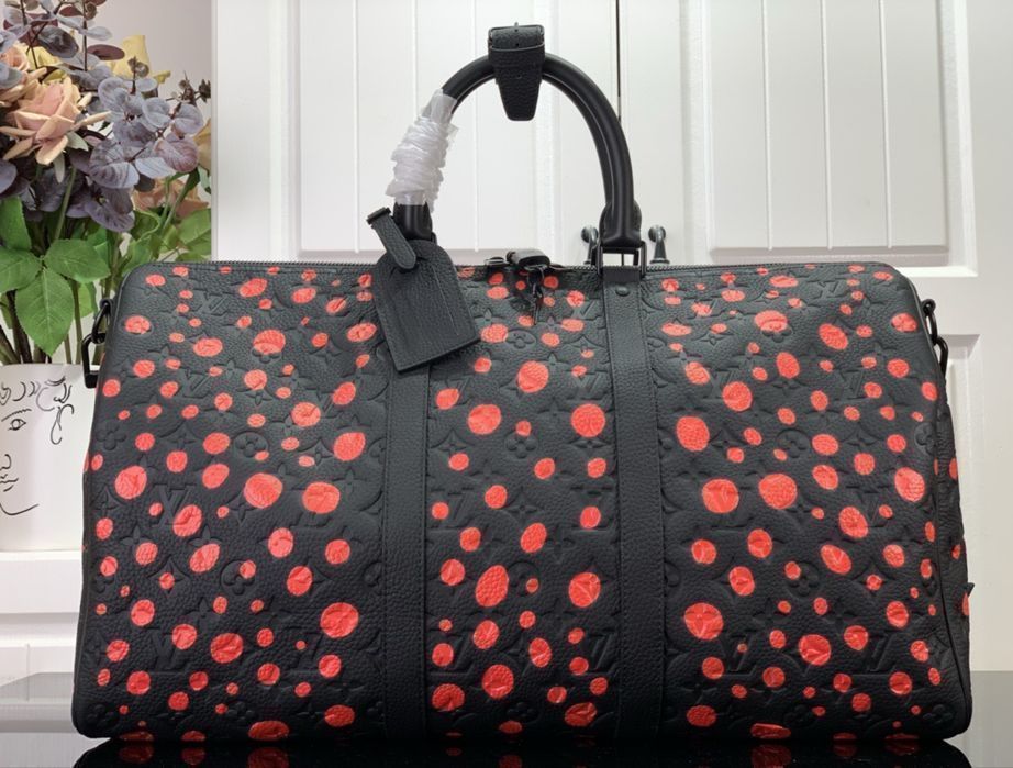 Louis Vuitton keepall сумка мужская унисекс черная дорожная
