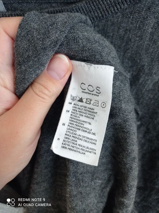 Bluzka sweterek wełna 100%merino COS  wełniana M L