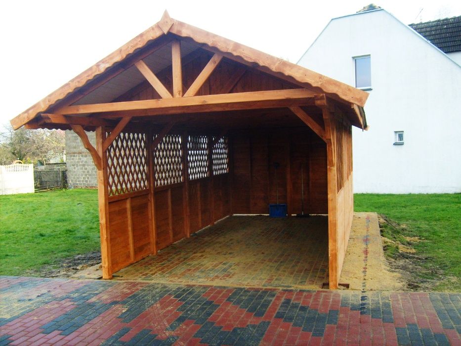 Wiata drewniana,garaż,budynek gospodarczy,ogrodowy,magazyn,3x6m