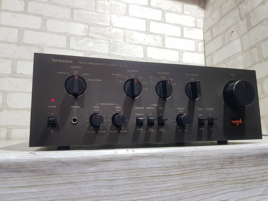 13кг!Стерео підсилювач TECHNICS SU-V6, *2x80 Вт, NEW Klacc A+, Jаpan