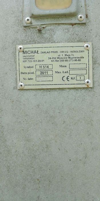 Silos paszowy Michal 3t