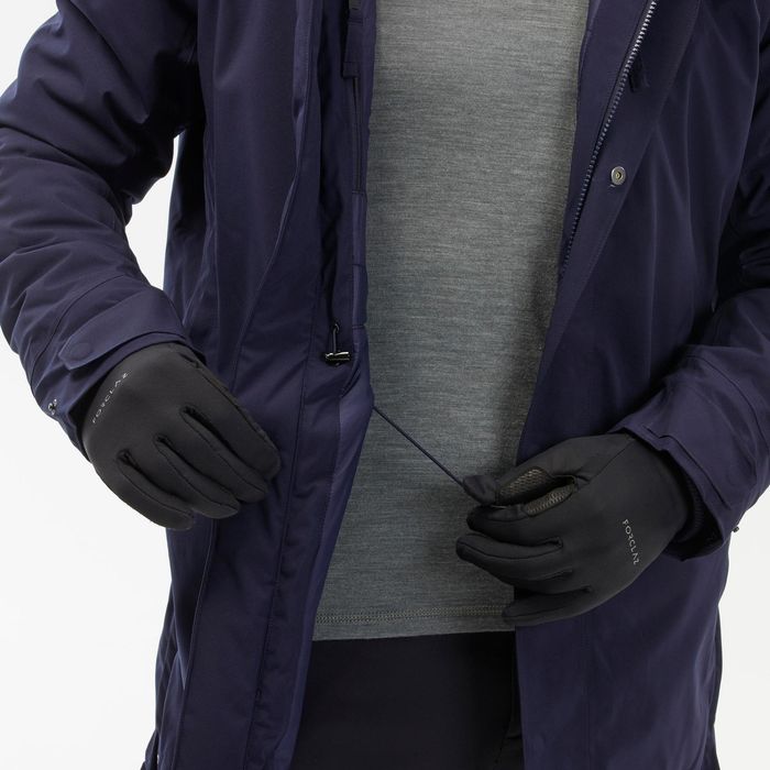 Parka de caminhada -10C impermeável homem, NH500 azul