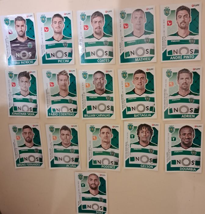 Panini, Vários lotes da Época 2017/2018, PORTES GRÁTIS.