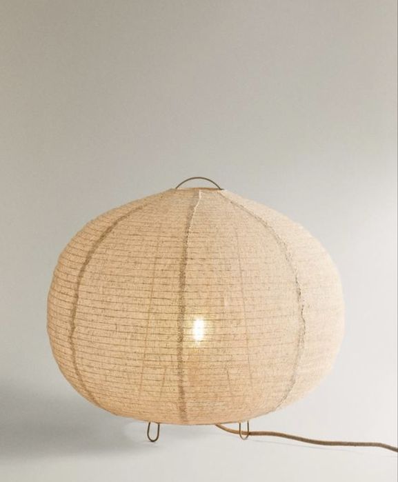 Candeeiro De Mesa Linho Zara Home NOVO