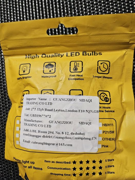 Wysokiej jakości żarówki LED samochodowe- red