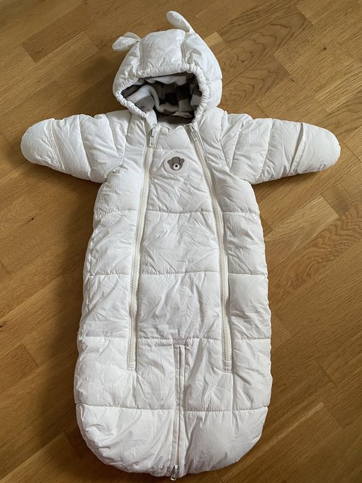 Kombinezon HM ciepły zimowy rozmiar 50-56 biały