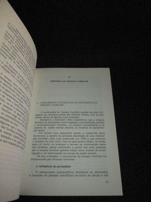 Livro Terapia Familiar Daniel Sampaio e José Gameiro Autografado