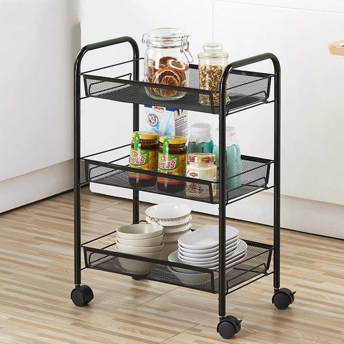 Стелаж етажерка органайзер 3 яруса полиця у кухню ванну Этажерка полка