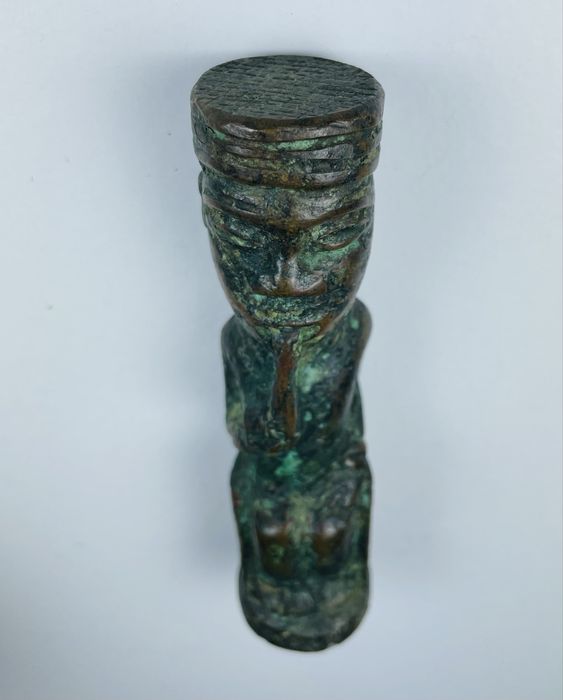 Estatueta em bronze-Arte Africana-Antiga