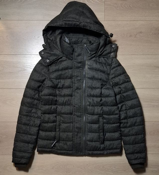 Kurtka damska Superdry Fuji Jacket, pikowana, ocieplana, logo, premium