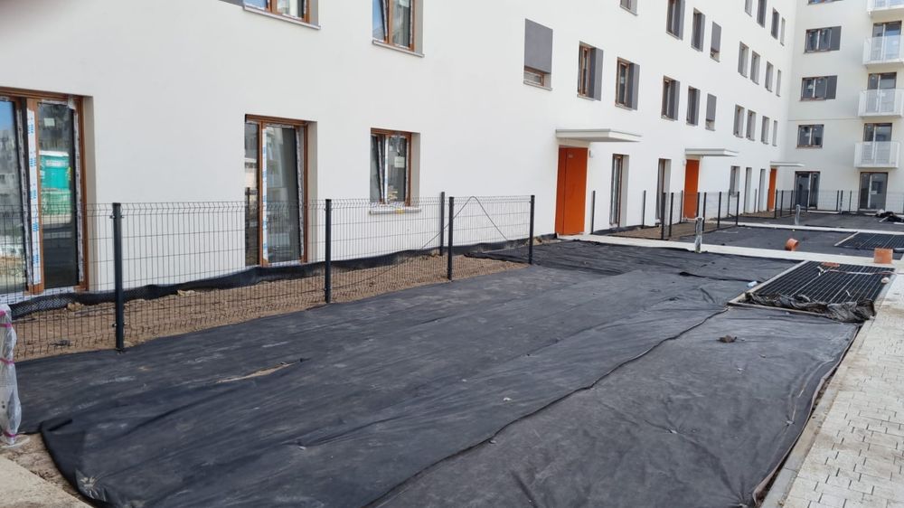 Słupek profil ocynk malowany  60x40x 2m panel ogrodzeniowy