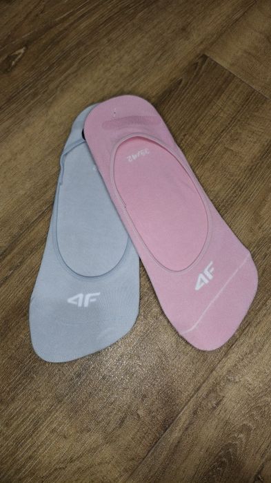 Stopki damskie 4F 2-pak • różowe + szare • Rozm. 39-42