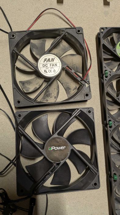 Вентилятор 12В 80х80, кулер Sunon, Foxconn