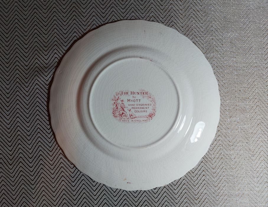 Prato Antigo Inglês Myott "The Hunter" – Made in England