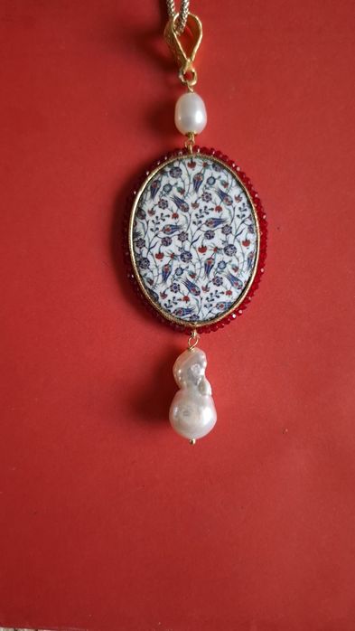 Naszyjnik z sycylijskiej porcelany