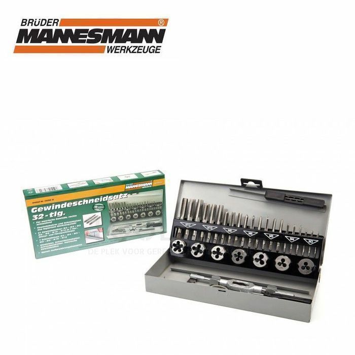 Набор инструментов метчиков и плашек Mannesmann 32 Ед. Германия