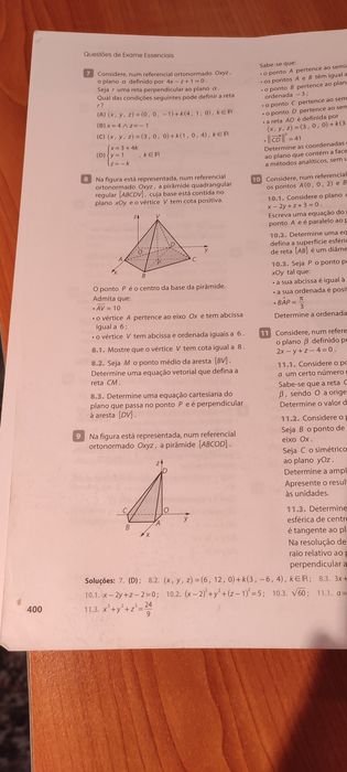 Livros de preparação de exames matamatica e português  12°Ano