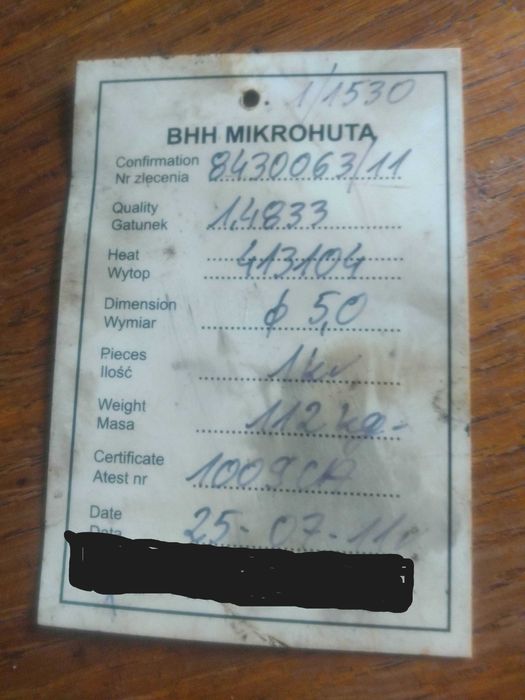 Drut  żaroodporny fi 5