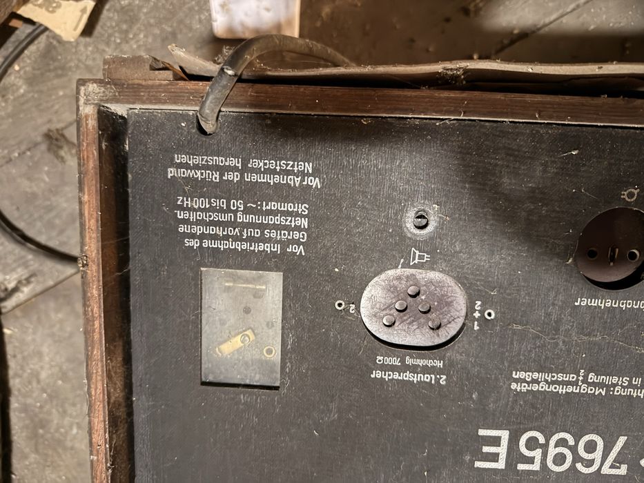 Radio lampowe EAW-Super 7695 E Undine lata 50. – SPRAWNE, świeci, unikat PRL