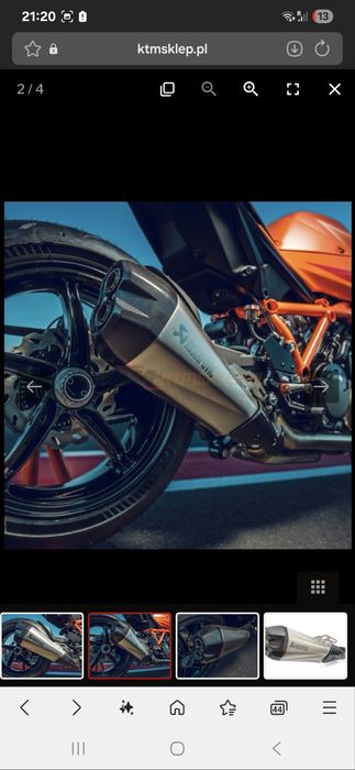 Tłumik do KTM Super Duke R 1390 Akrapovič Slip-on Line