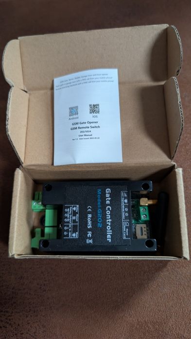 Sterownik bramy garażu GSM, nowy
