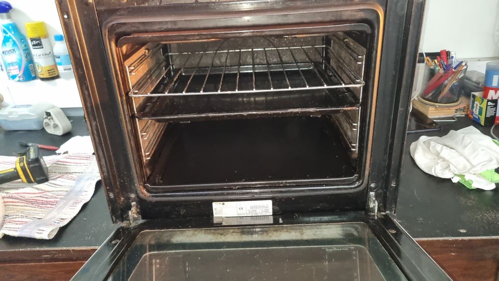 Forno + placa a gás butano de  encastrar