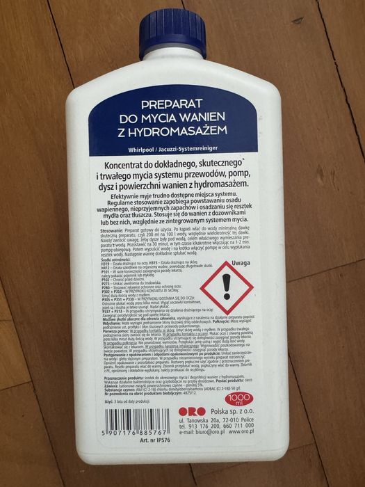 ORO preparat do mycia wanien z hydromasażem