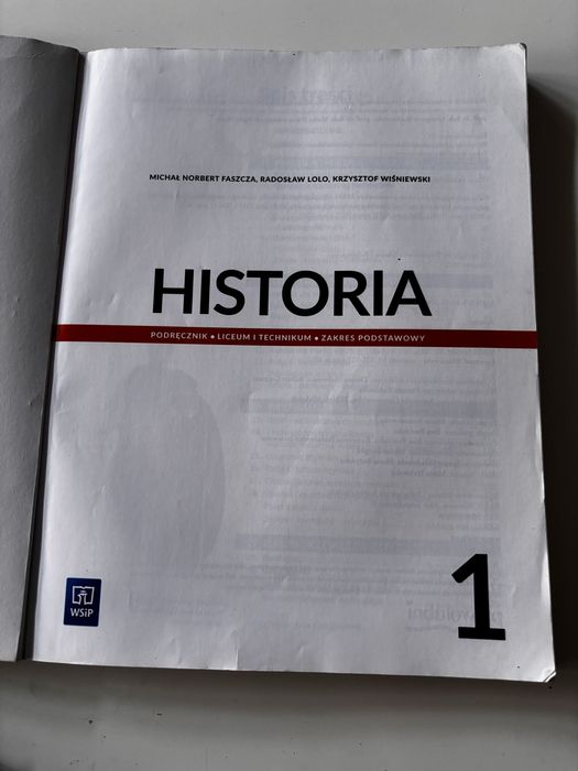 Historia 1 liceum i technikum