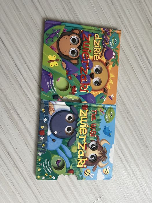 Dzikie zwierzaki na wsi zwierzaki ruchome oczy książki dla dzieci