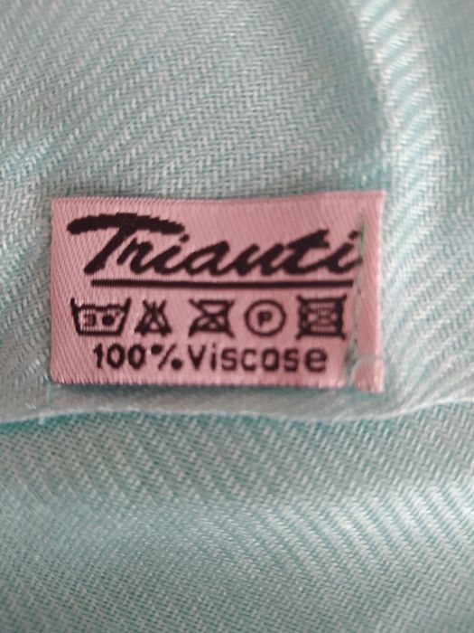 Szal damski turkusowy