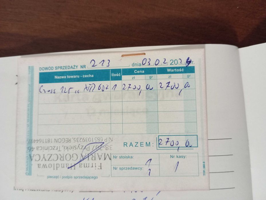 Cross 125 xtr 607 + ubranie dla dziecka