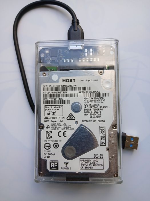 Dysk hdd zewnętrzny HGST 500GB 2,5 cala usb 3 0
