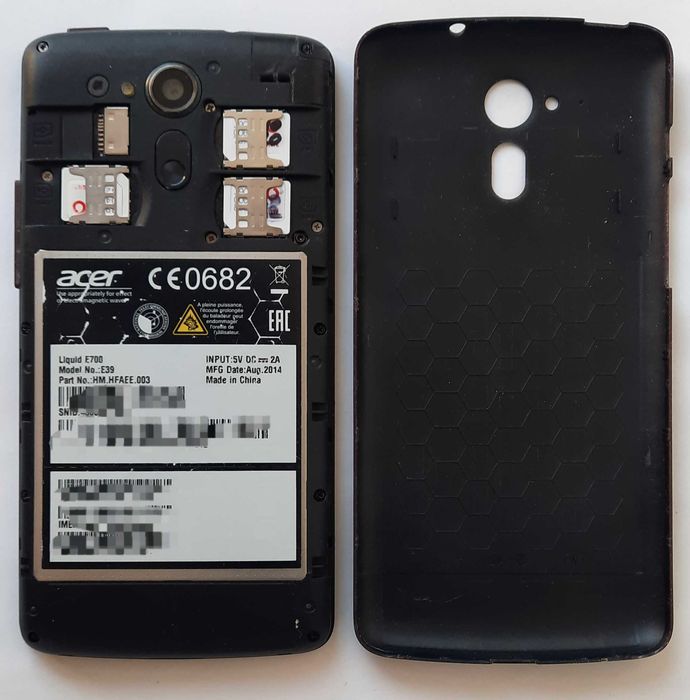 3 SIM ACER Liquid E700 model E39 triple sim смартфон