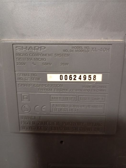 Музыкальный центр Sharp XL 40H