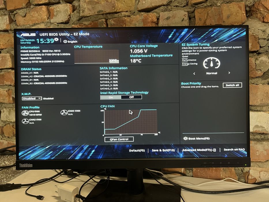Материнська плата Asus Prime B250M-A+процесор Core i3 7100
