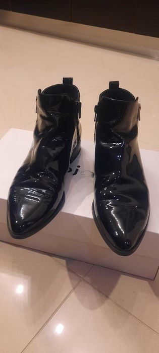 Botki włoskie skórzane