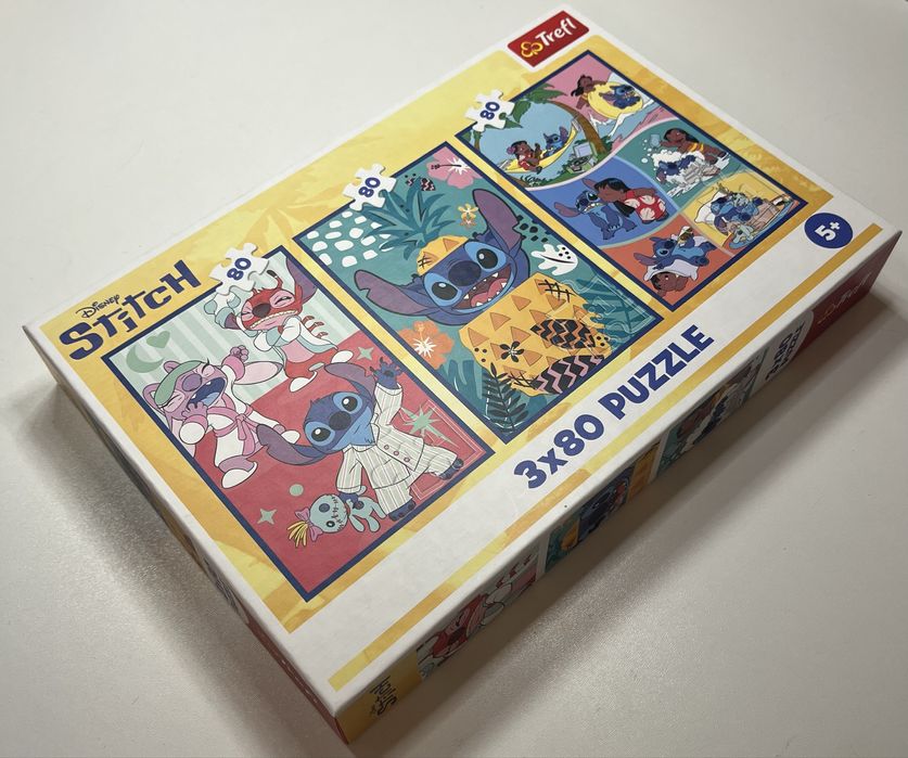 Trefl Puzzle 3x80 elementów Lilo i Stitch