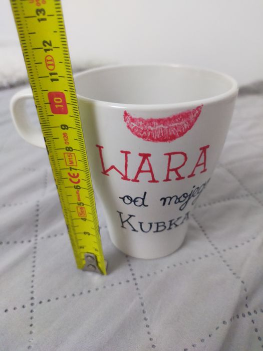Kubek Ikea ręcznie malowany