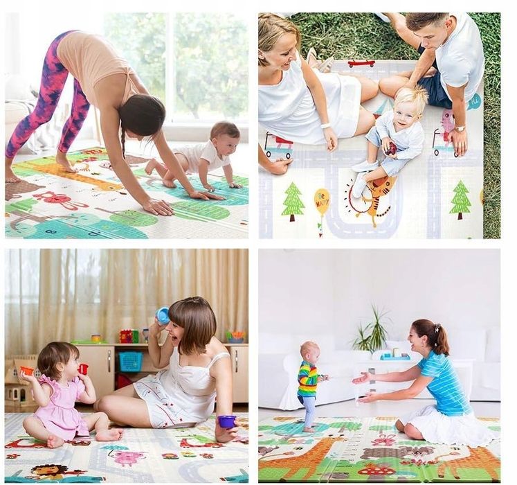 Babify Play Mat Xl Składana mata dla dzieci 180x200cm